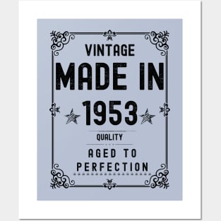 Vintage Made in 1953 Quality Aged to Perfection Posters and Art